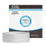 Nanocable bobina de cable de red rigido rj45 cat.6 ftp awg24 100m - gris