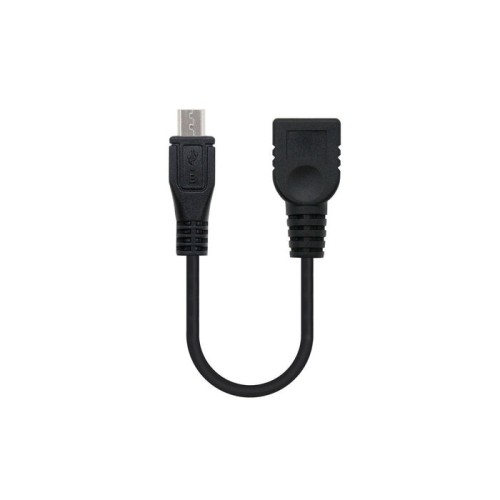 Nanocable cable micro usb 2.0 otg macho a usb-a hembra 15cm