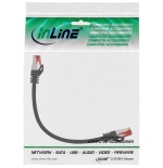 Inline® cable de red s/ftp pimf cat.6 250mhz pvc cca negro 0.3m