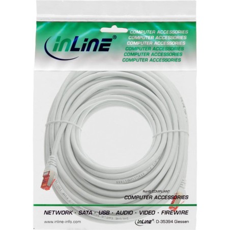 Inline® cable de red s/ftp pimf cat.6 250mhz cobre halogen free blanco 10m