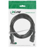 Inline® cold device extension, c13 / c14, negro, 2m
