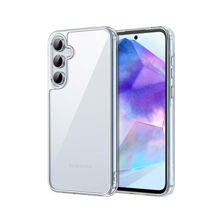 Funda antigolpes premium para samsung galaxy a54 5g acrílico anti-amarillo transparente