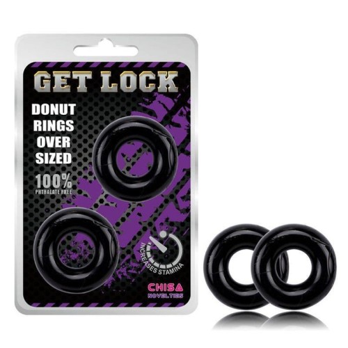 Anillos para el pene donut negro