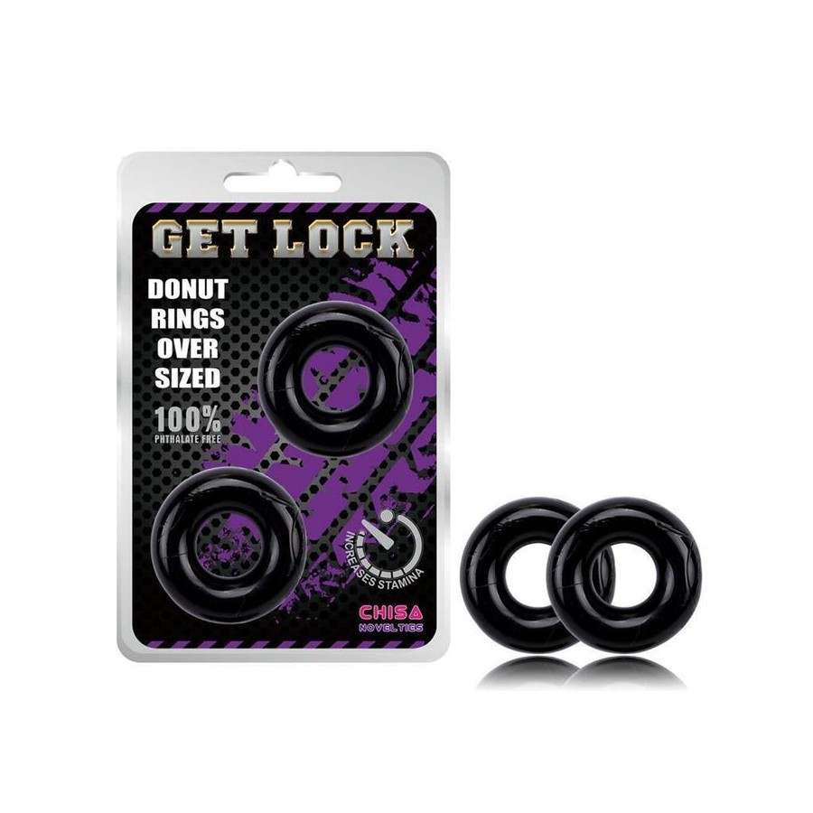 Anillos para el pene donut negro