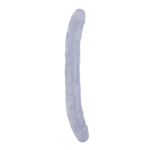 Dildo doble hi-rubber 12.8 transparente
