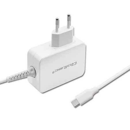 Cargador qoltec 51039 65w 5 20.3v 2 3.25a usb tipo c pd white