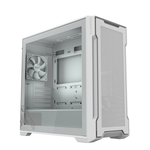Caja  pc gigabyte c102 giass ice  blanca, cristal templado cb-c102gi