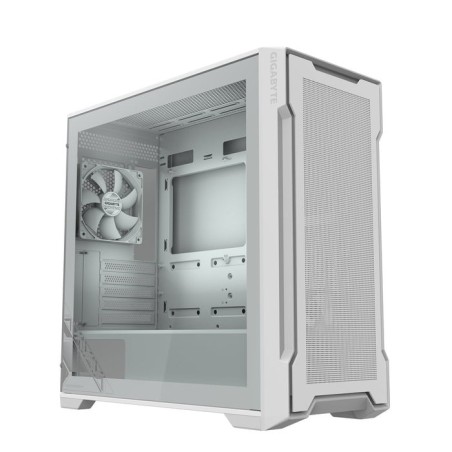 Caja  pc gigabyte c102 giass ice  blanca, cristal templado cb-c102gi