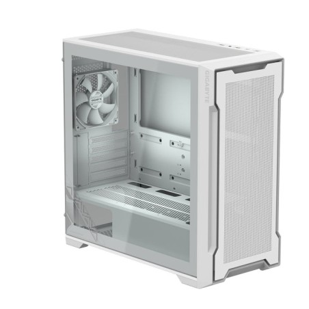 Caja  pc gigabyte c102 giass ice  blanca, cristal templado cb-c102gi