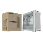 Caja  pc gigabyte c102 giass ice  blanca, cristal templado cb-c102gi