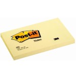 Post-it bloc de 100 notas adhesivas removibles canary yellow 76x127mm - papel con certificacion pefc - 7100090881 -