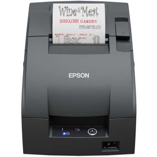 Impresora de ticket matricial epson tm-u220iib con corte automático. conexión rs232. color negro.