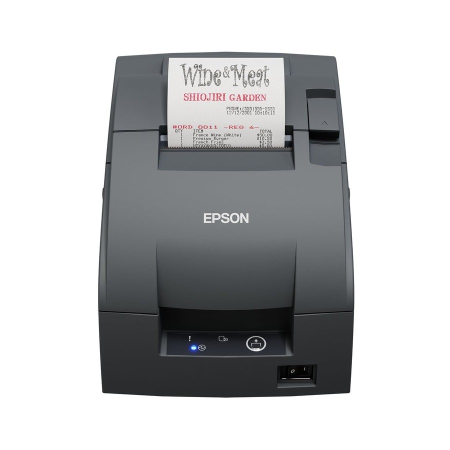 Impresora de ticket matricial epson tm-u220iib con corte automático. conexión rs232. color negro.