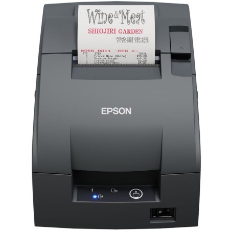 Impresora de ticket matricial epson tm-u220iib con corte automático. conexión rs232. color negro.