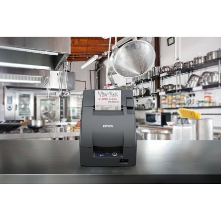 Impresora de ticket matricial epson tm-u220iib con corte automático. conexión rs232. color negro.