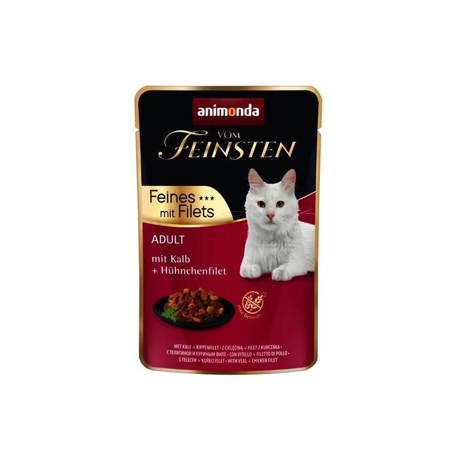 Comida húmeda para gatos animonda vom feinsten ternera  85 g