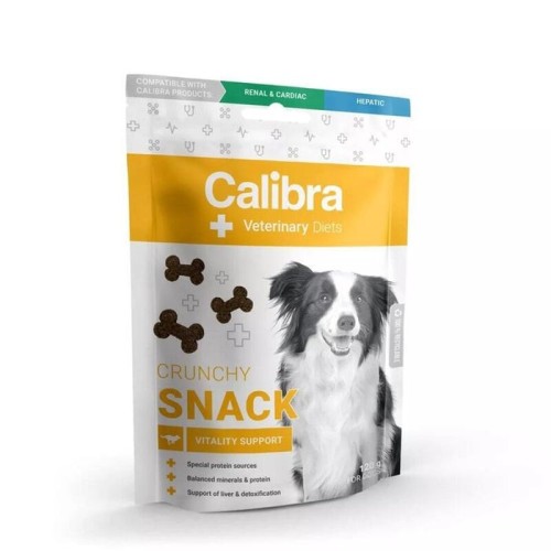 Golosina para perro  calibra vd dog crunchy snack vitality support  120g