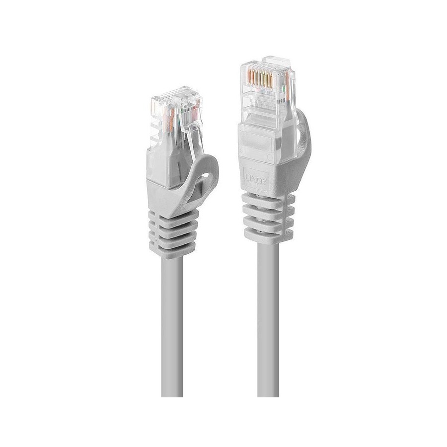 Lindy rj45/rj45 cat6 1m cable de red gris u/utp (utp)