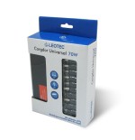 Cargador de portátil leotec 70w automático 10 conectores voltaje 15-20v