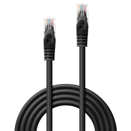 Lindy rj45/rj45 cat6 1m cable de red negro u/utp (utp)