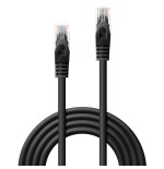 Lindy rj45/rj45 cat6 1m cable de red negro u/utp (utp)
