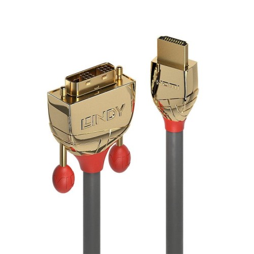 Lindy gold line adaptador cable - hdmi / dvi - 1 m