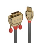 Lindy gold line adaptador cable - hdmi / dvi - 1 m