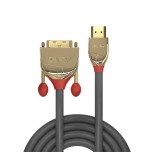 Lindy gold line adaptador cable - hdmi / dvi - 1 m