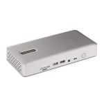 Startech.com thunderbolt 4 multi-display docking station, quad/triple/dual monitor dock, 2x hdmi/2x displayport, 7x usb