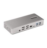 Startech.com thunderbolt 4 multi-display docking station, quad/triple/dual monitor dock, 2x hdmi/2x displayport, 7x usb
