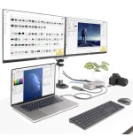 Startech.com thunderbolt 4 multi-display docking station, quad/triple/dual monitor dock, 2x hdmi/2x displayport, 7x usb