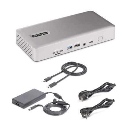 Startech.com thunderbolt 4 multi-display docking station, quad/triple/dual monitor dock, 2x hdmi/2x displayport, 7x usb