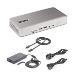 Startech.com thunderbolt 4 multi-display docking station, quad/triple/dual monitor dock, 2x hdmi/2x displayport, 7x usb