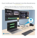 Startech.com thunderbolt 4 multi-display docking station, quad/triple/dual monitor dock, 2x hdmi/2x displayport, 7x usb