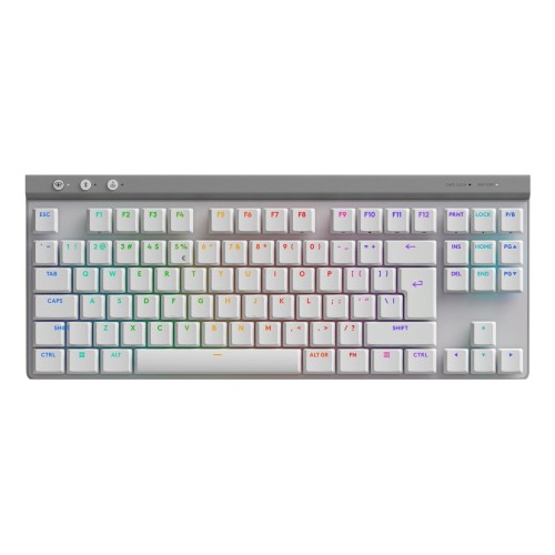 Teclado ingles logitech g g515 juego rf wireless + bluetooth qwerty ee.uu. blanco