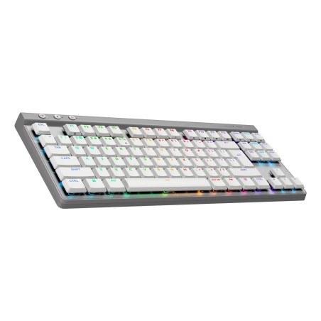 Teclado ingles logitech g g515 juego rf wireless + bluetooth qwerty ee.uu. blanco