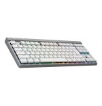 Teclado ingles logitech g g515 juego rf wireless + bluetooth qwerty ee.uu. blanco