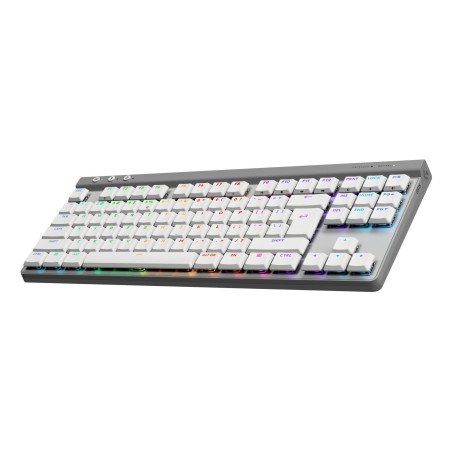 Teclado ingles logitech g g515 juego rf wireless + bluetooth qwerty ee.uu. blanco