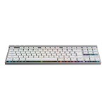 Teclado ingles logitech g g515 juego rf wireless + bluetooth qwerty ee.uu. blanco