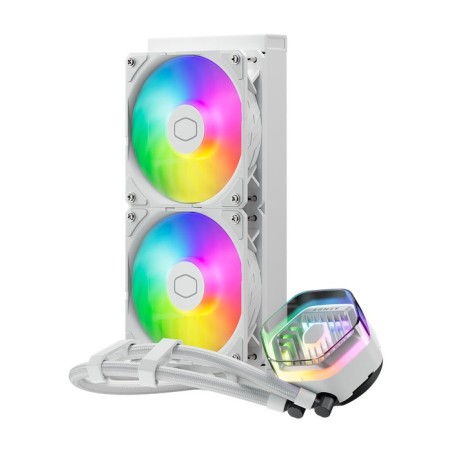 Kit de refrigeración líquida  cooler master masterliquid 240 atmos white procesador 12 cm blanco 1 pieza(s)