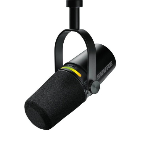 Micrófono  shure mv7+ podcast  black