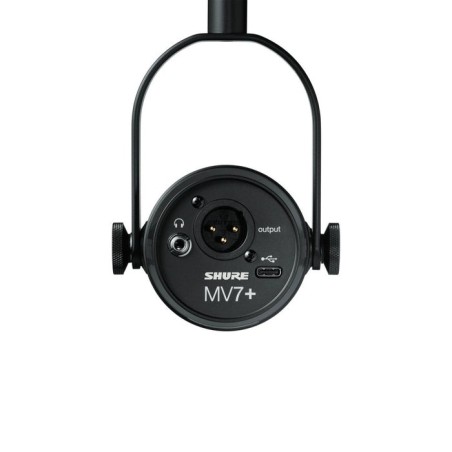 Micrófono  shure mv7+ podcast  black