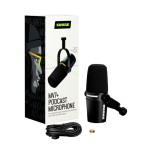 Micrófono  shure mv7+ podcast  black