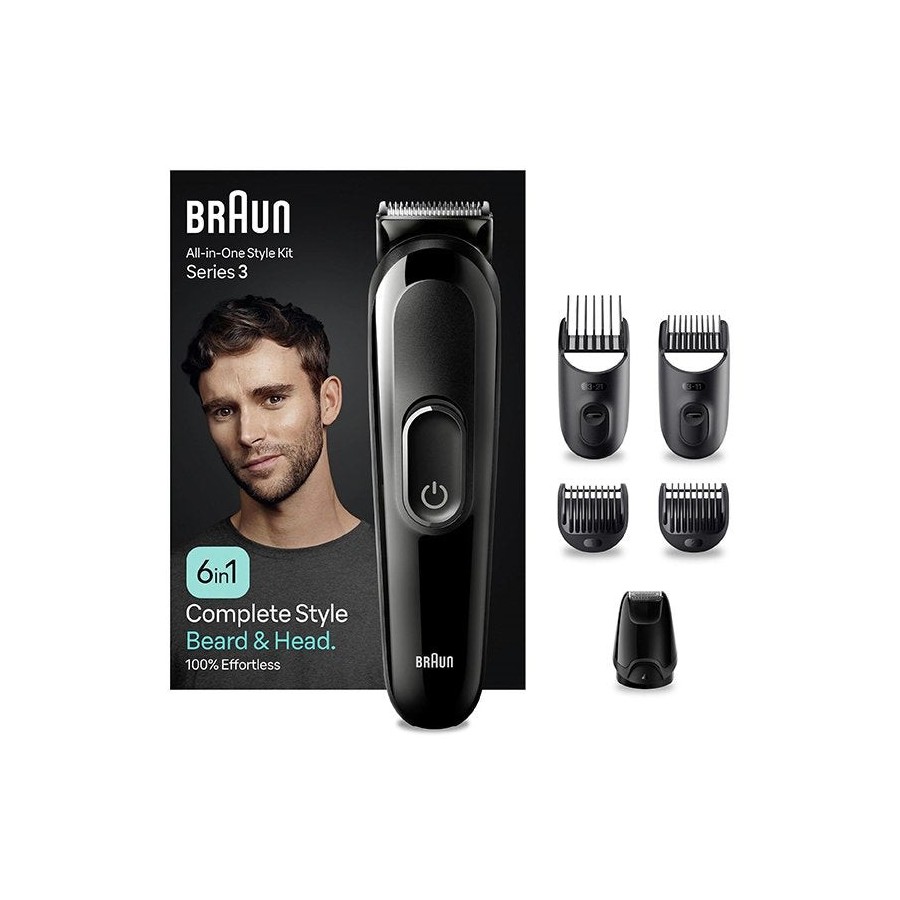 Barbero kit multicuidado braun mgk3420, negro