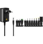 Alimentador universal 3-12v 27w 2.25a 7 conectores dc  y 3 usb goobay