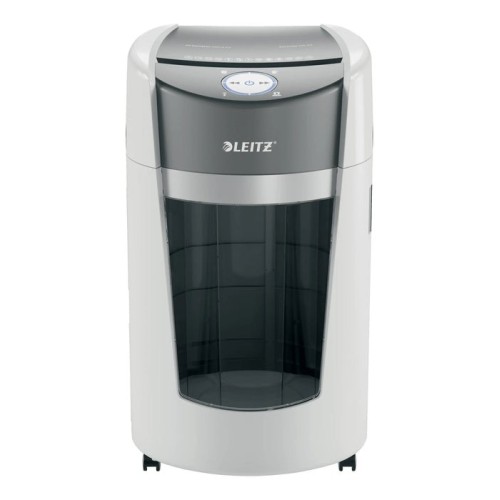 Leitz iq optimax office destructora de papel din p5 - destruye hasta 10 hojas - papelera de 35l con tecnologia de giro