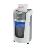Leitz iq optimax office destructora de papel din p5 - destruye hasta 10 hojas - papelera de 35l con tecnologia de giro