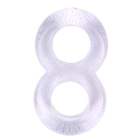 Anillo para el pene doble duo cock 8 transparente