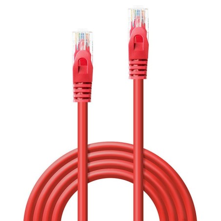 0.5m cat.6 u/utp cable, red