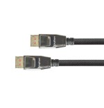 Python displayport 1.4 cable trenzado negro 5m